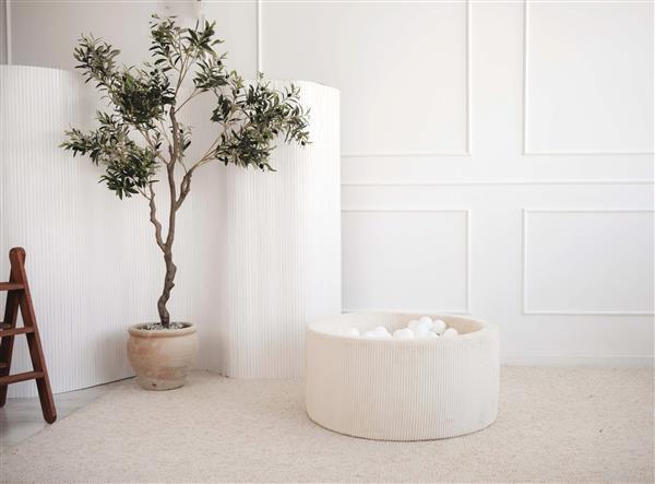 Grote foto ballenbad rib velvet 90x40cm cr me excl ballen kinderen en baby overige