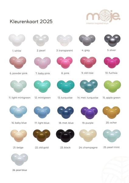 Grote foto ballenbad rib velvet 90x30cm grey excl ballen kinderen en baby overige