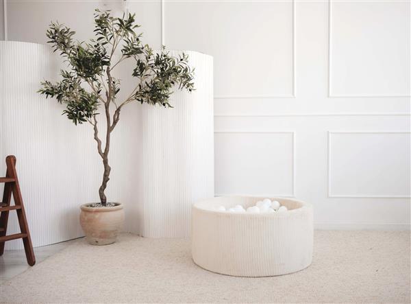 Grote foto ballenbad rib velvet 90x40cm cr me excl ballen kinderen en baby overige