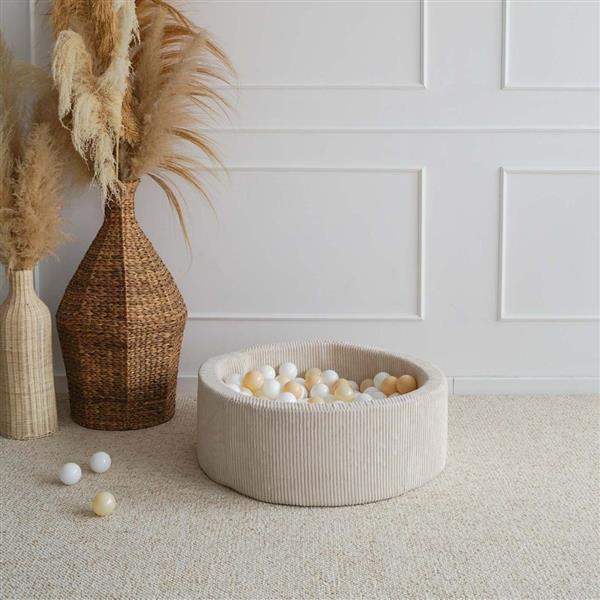Grote foto ballenbad rib velvet 90x30cm cr me excl ballen kinderen en baby overige