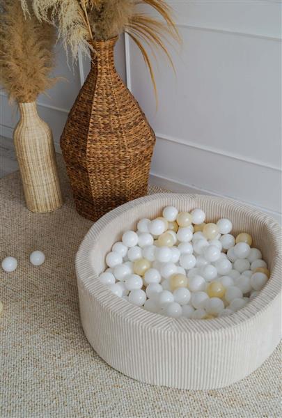 Grote foto ballenbad rib velvet 90x30cm cr me excl ballen kinderen en baby overige