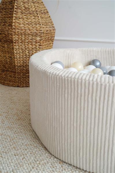 Grote foto ballenbad rib velvet 90x30cm cr me excl ballen kinderen en baby overige