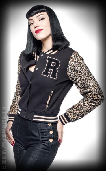 Grote foto rumble 59 ladies sweat jacket the wild one. kleding dames overige kledingstukken