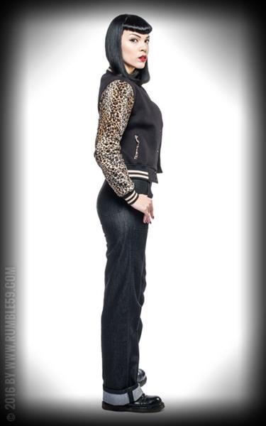 Grote foto rumble 59 ladies sweat jacket the wild one. kleding dames overige kledingstukken