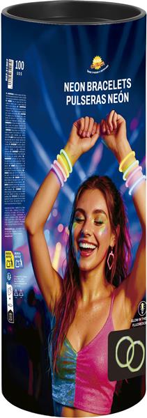 Grote foto gekleurde armband glow in the dark 100st verzamelen overige verzamelingen