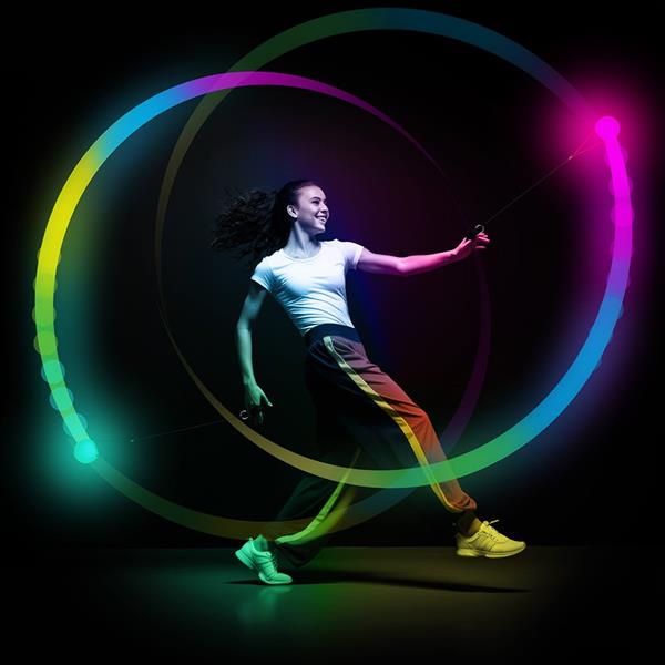 Grote foto gekleurde dansbal met licht verzamelen overige verzamelingen