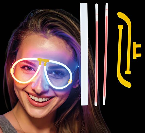 Grote foto gekleurde bril glow in the dark verzamelen overige verzamelingen