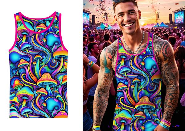 Grote foto paddestoel shirt verzamelen overige verzamelingen