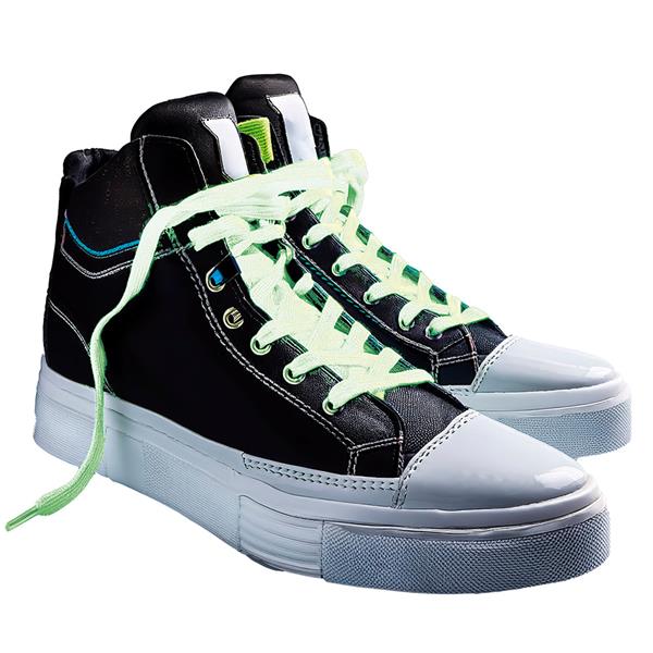 Grote foto neon groene veters 2st verzamelen overige verzamelingen