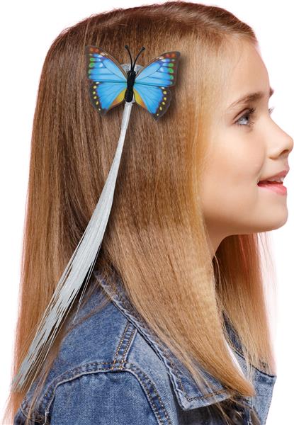 Grote foto vlinder hair extension met licht 33cm verzamelen overige verzamelingen