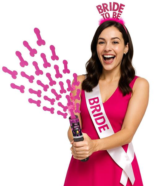 Grote foto vrijgezellenfeest confetti kanon 10 5cm verzamelen overige verzamelingen