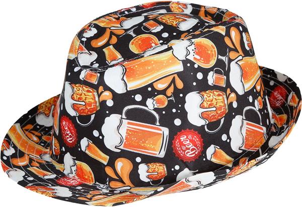 Grote foto bier hoed zwart geel verzamelen overige verzamelingen