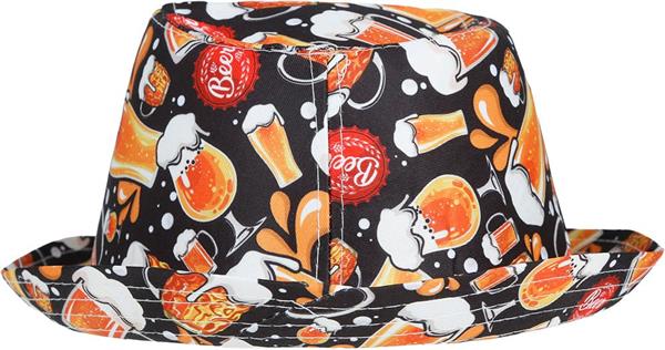 Grote foto bier hoed zwart geel verzamelen overige verzamelingen