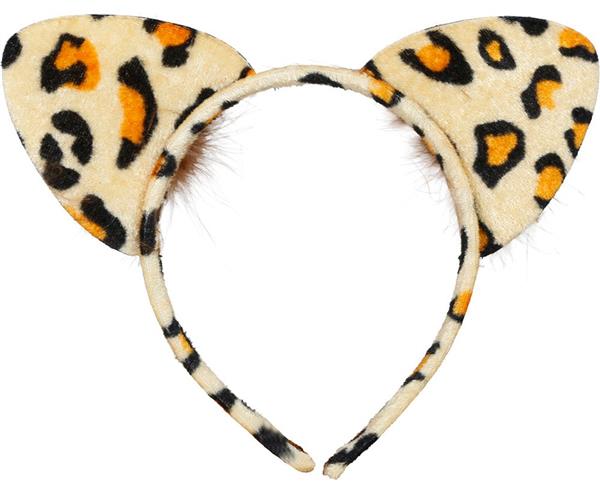Grote foto luipaard haarband beige verzamelen overige verzamelingen