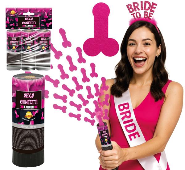 Grote foto vrijgezellenfeest confetti kanon 10 5cm verzamelen overige verzamelingen