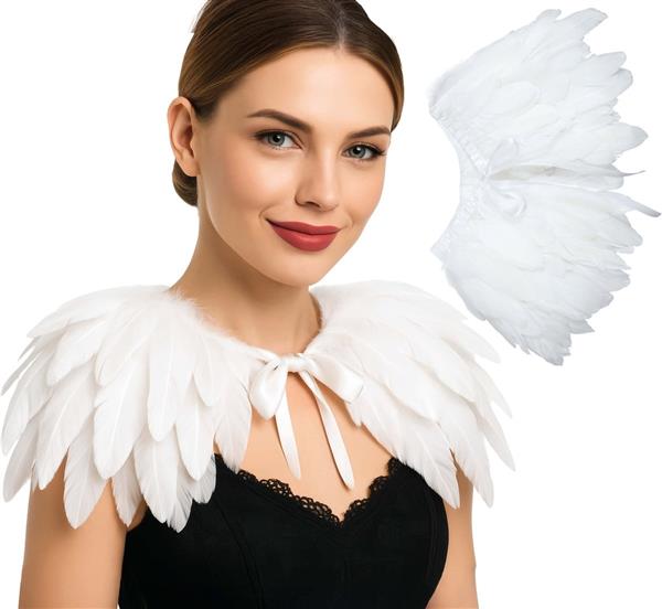 Grote foto witte kraag veren 30cm verzamelen overige verzamelingen