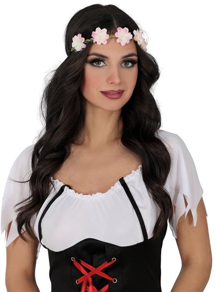 Grote foto bloemen hoofdband roze wit creme verzamelen overige verzamelingen