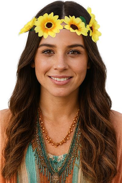 Grote foto bloemen haarband geel verzamelen overige verzamelingen