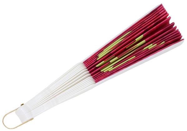 Grote foto rood geel witte waaier que calor verzamelen overige verzamelingen