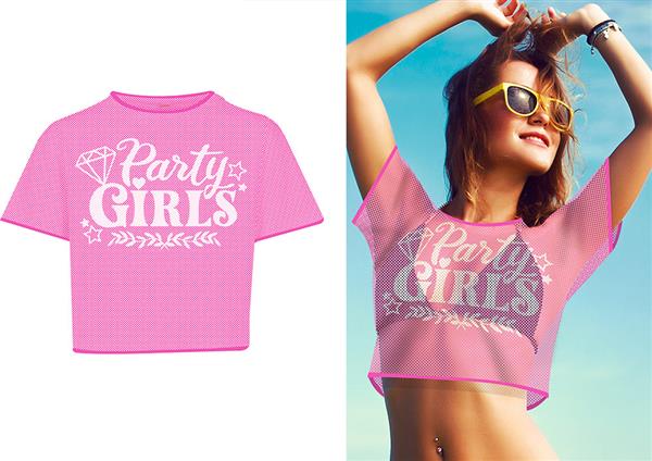 Grote foto roze shirt dames party girls verzamelen overige verzamelingen