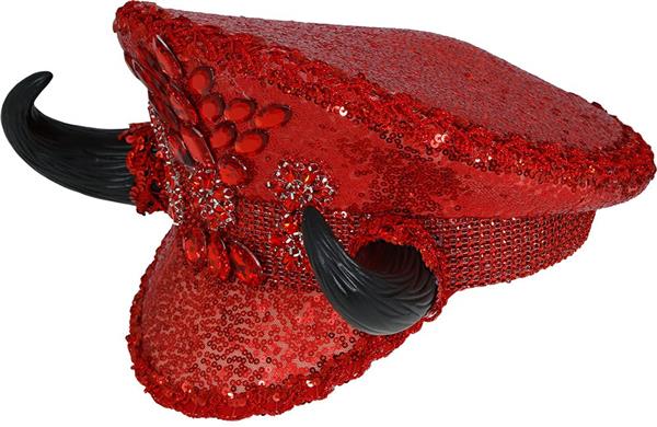 Grote foto duivel pet rood glitters verzamelen overige verzamelingen