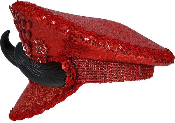 Grote foto duivel pet rood glitters verzamelen overige verzamelingen