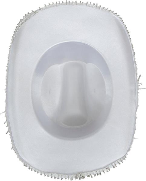 Grote foto cowgirl hoed wit met franjes verzamelen overige verzamelingen