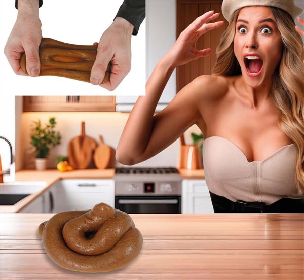 Grote foto bruine nep drol rond 11cm verzamelen overige verzamelingen