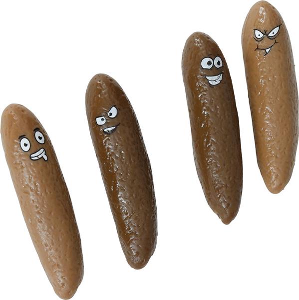 Grote foto bruine nep drol 4st verzamelen overige verzamelingen