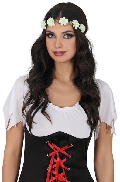 Grote foto bloemen hoofdband wit verzamelen overige verzamelingen