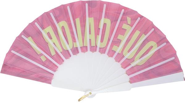 Grote foto rood geel witte waaier que calor verzamelen overige verzamelingen