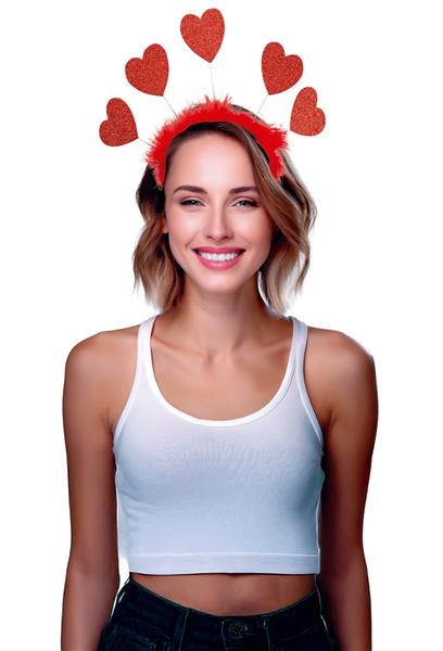 Grote foto hartjes haarband rood glitters verzamelen overige verzamelingen