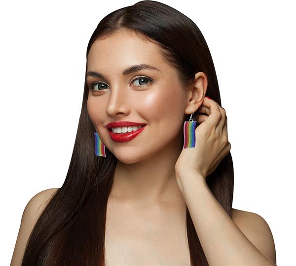 Grote foto rainbow earrings verzamelen overige verzamelingen