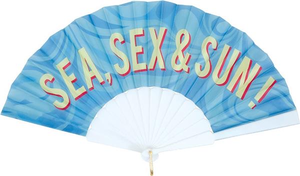 Grote foto wit blauwe waaier sea sex sun verzamelen overige verzamelingen