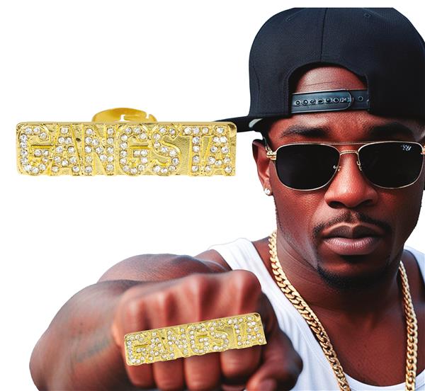 Grote foto gouden ring gangsta verzamelen overige verzamelingen