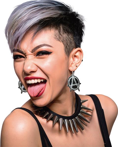 Grote foto punk oorbellen zwart zilver verzamelen overige verzamelingen