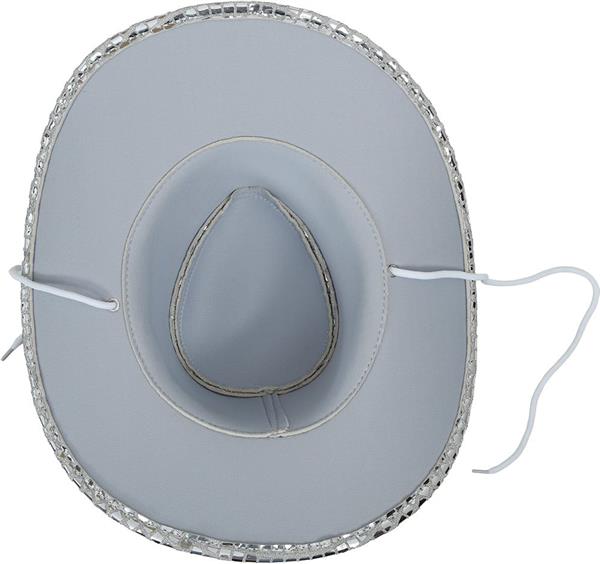 Grote foto cowgirl hoed zilver glans verzamelen overige verzamelingen