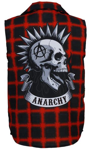 Grote foto punk vest rood zwart verzamelen overige verzamelingen