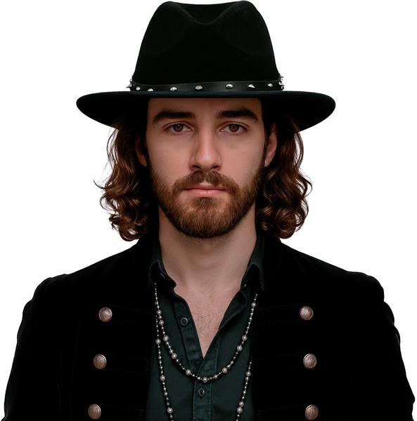 Grote foto cowboy hoed zwart studs verzamelen overige verzamelingen