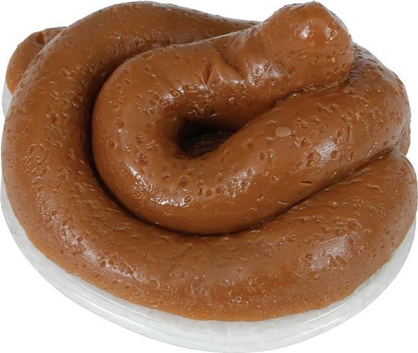 Grote foto bruine nep drol rond 11cm verzamelen overige verzamelingen