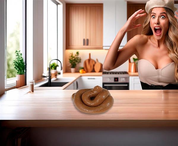 Grote foto bruine nep drol rond 11cm verzamelen overige verzamelingen