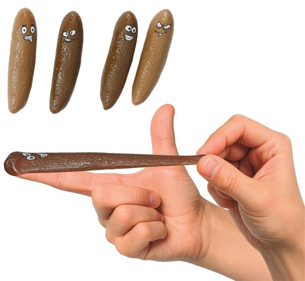 Grote foto bruine nep drol 4st verzamelen overige verzamelingen