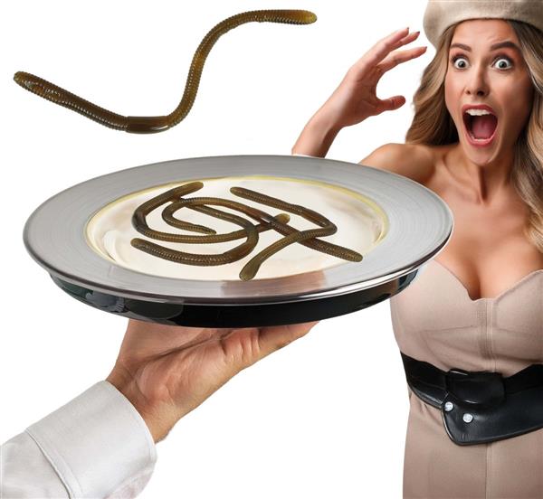 Grote foto bruine nep wormen 4st verzamelen overige verzamelingen