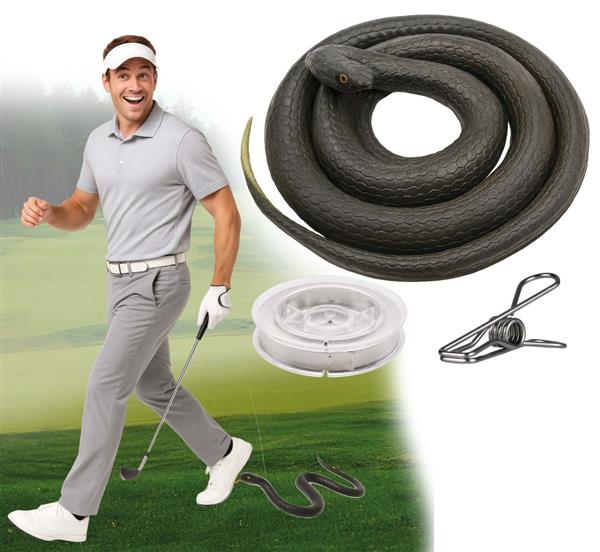 Grote foto zwarte nep slang met clip verzamelen overige verzamelingen