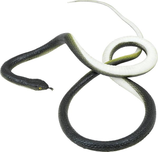 Grote foto zwarte nep slang met clip verzamelen overige verzamelingen