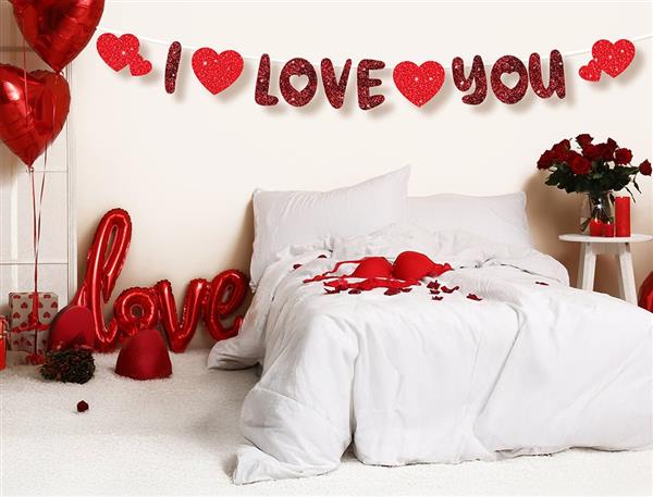 Grote foto i love you letterslinger rood 3m verzamelen overige verzamelingen