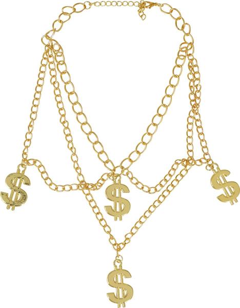 Grote foto dollars ketting goud verzamelen overige verzamelingen