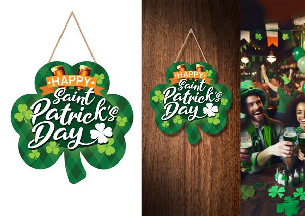 Grote foto st. patrick day hangbord groen 28cm verzamelen overige verzamelingen