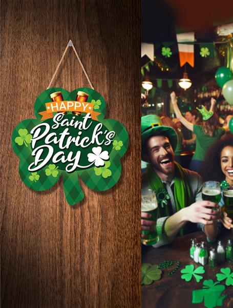 Grote foto st. patrick day hangbord groen 28cm verzamelen overige verzamelingen