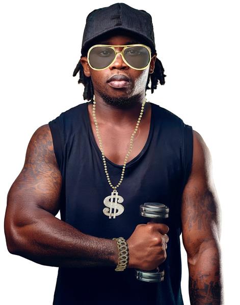 Grote foto hip hop verkleedset goud hip hop 3 delig verzamelen overige verzamelingen